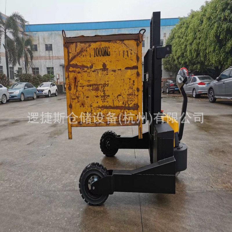 电动户外堆高车越野升降装卸搬运堆高车大轮胎建筑工地搬砖叉车