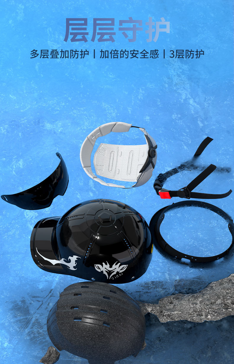 Duckbill Cap Helmet for Women, Electric Vehicle 3C Certified, New National Standard Class a Half Helmet, Unisex, Summer Sun Protection Safety Helmet