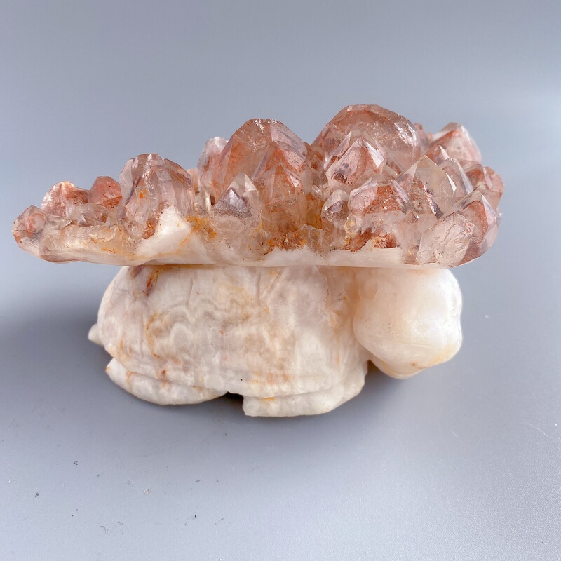 天然晶簇乌龟小摆件桌面摆件多种水晶手工雕刻件装饰直供 图 1