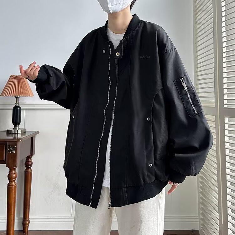 Komplettes Pilotenjacken-Outfit für Herren, stylisches Jacken-Outfit für Herren_voghion.com