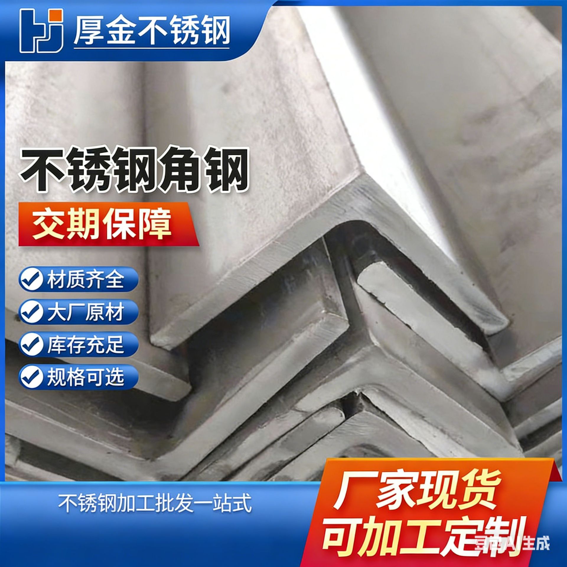 316L不锈钢角铁等边角钢厂家304不锈钢角铁防腐防锈热镀锌三角铁