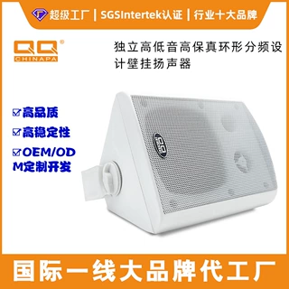 壁挂音箱门店超市商用会议校园广播系统扬声器背景音乐防水