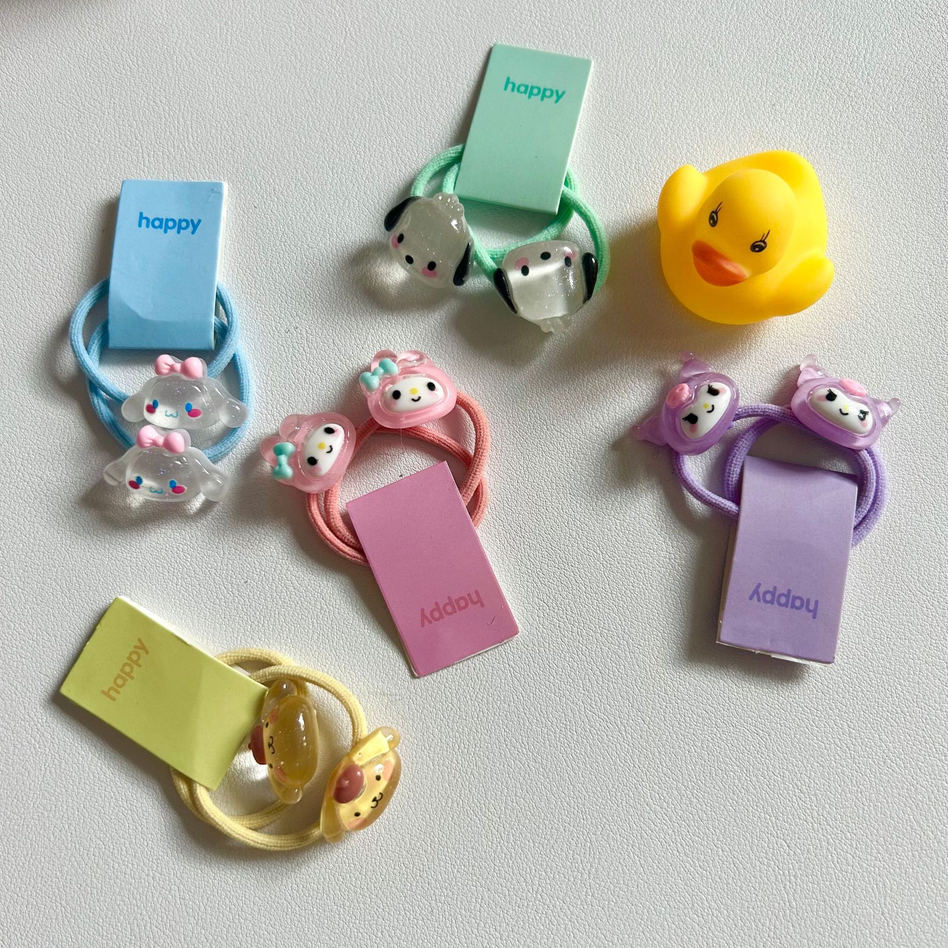 Niños lindos Kulomimi pequeña banda de goma bebé dibujos animados cuerda para el cabello niña atada pelo anillo para el cabello adornamiento para el cabello bebé