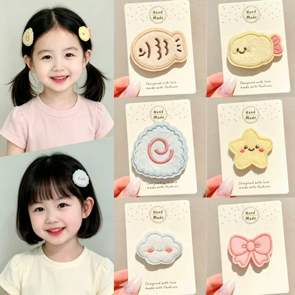 2026 New Cute Cartoon Egg-Shaped Magic Hair Clips for Women, Creative Bangs Clips for Tidying Loose Hair, Seamless Hair Clips, Hair Accessories