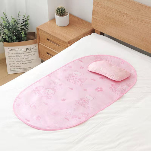 Summer Baby Ice Silk Cooling Mat Newborn Baby Breathable Sweat Absorbent Baby Bed Mat Wholesale