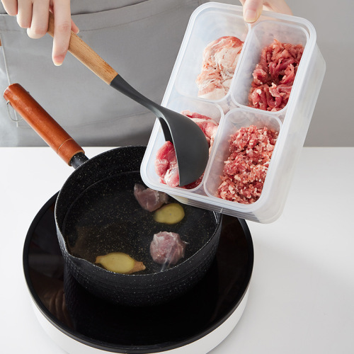 Frozen meat compartment box refrigerator storage box food packaging onion and ginger preparation side dishes frozen crisper storage box