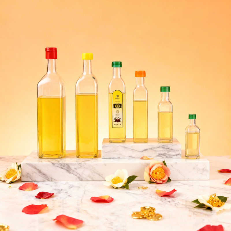 Retractable and Adjustable Glass Bottle Series Products Are Packaged Neatly and Uniformly. Free to Choose from 100Ml-1000Ml