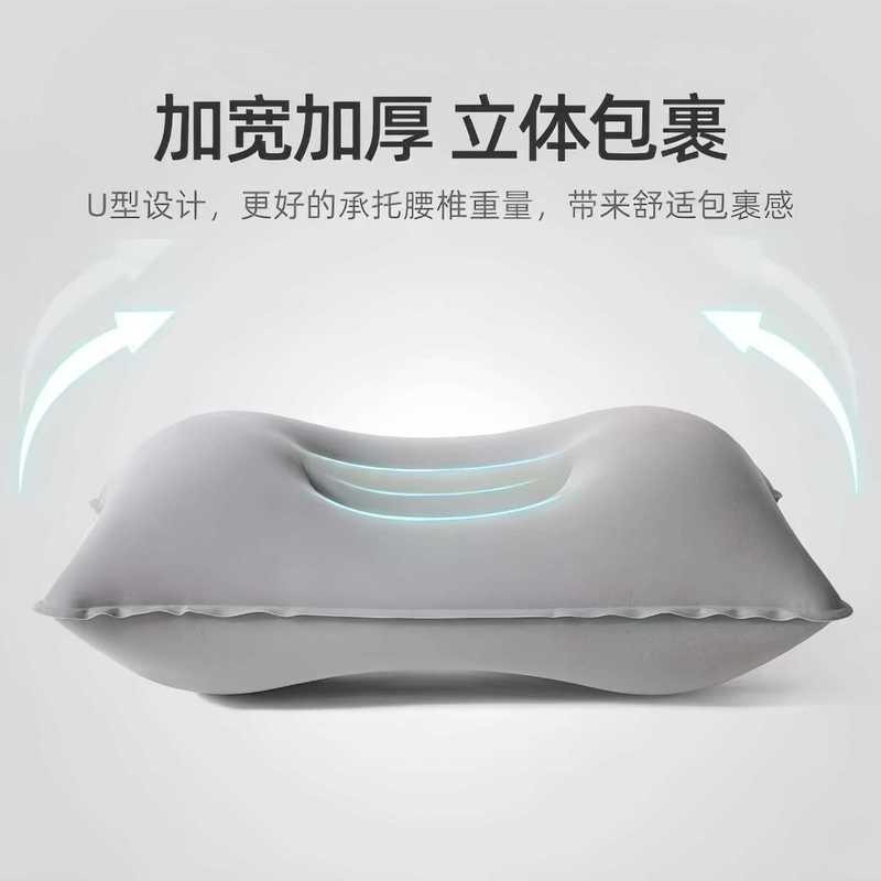 大号充气枕可注水枕头成人儿童户外旅行植绒冰枕头抱枕腰枕午睡枕|undefined