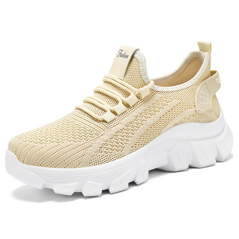 Calzado deportivo zapatos para correr transpirables de tejido volador de verano para mujer