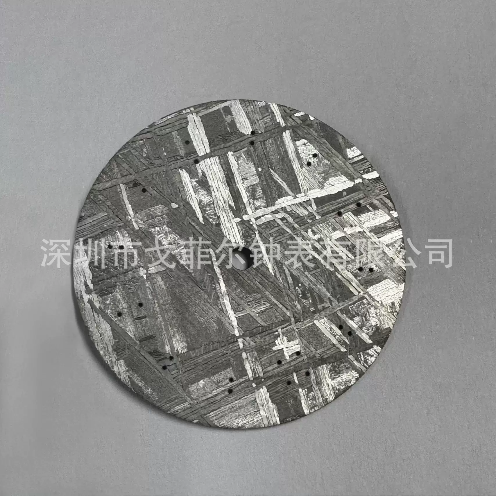 定制手表陨石字面瑞士夜光真钉瑞士夜光表盘透明镂空日历表面