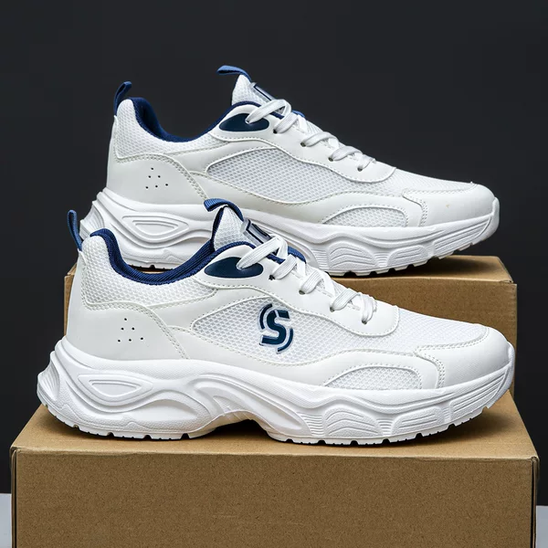 New style dad shoes for men and women, casual sports shoes with breathable mesh, couple's running shoes, thick-soled commuter walking shoes