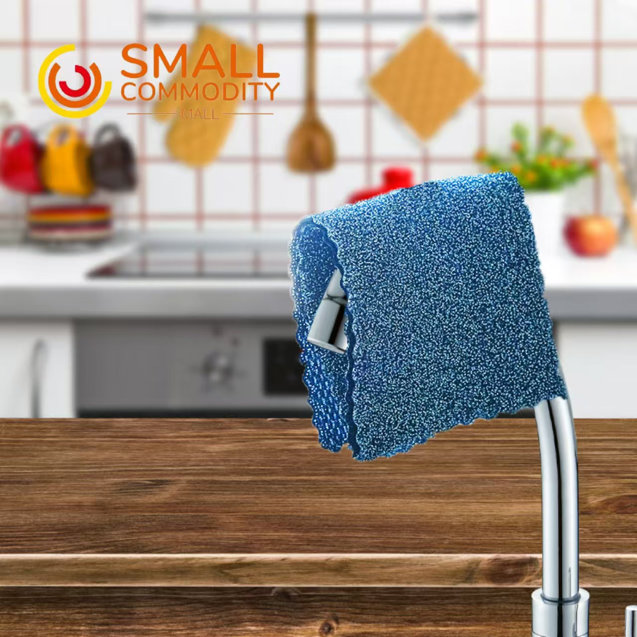 Silver Fiber Rice Grain Cleaning Cloth Is Not Easily Stained with Oil, Suitable for Cleaning Kitchens, Washing Dishes and Pots, Removing Dirt, Heat-Resistant, and High-Temperature Resistant