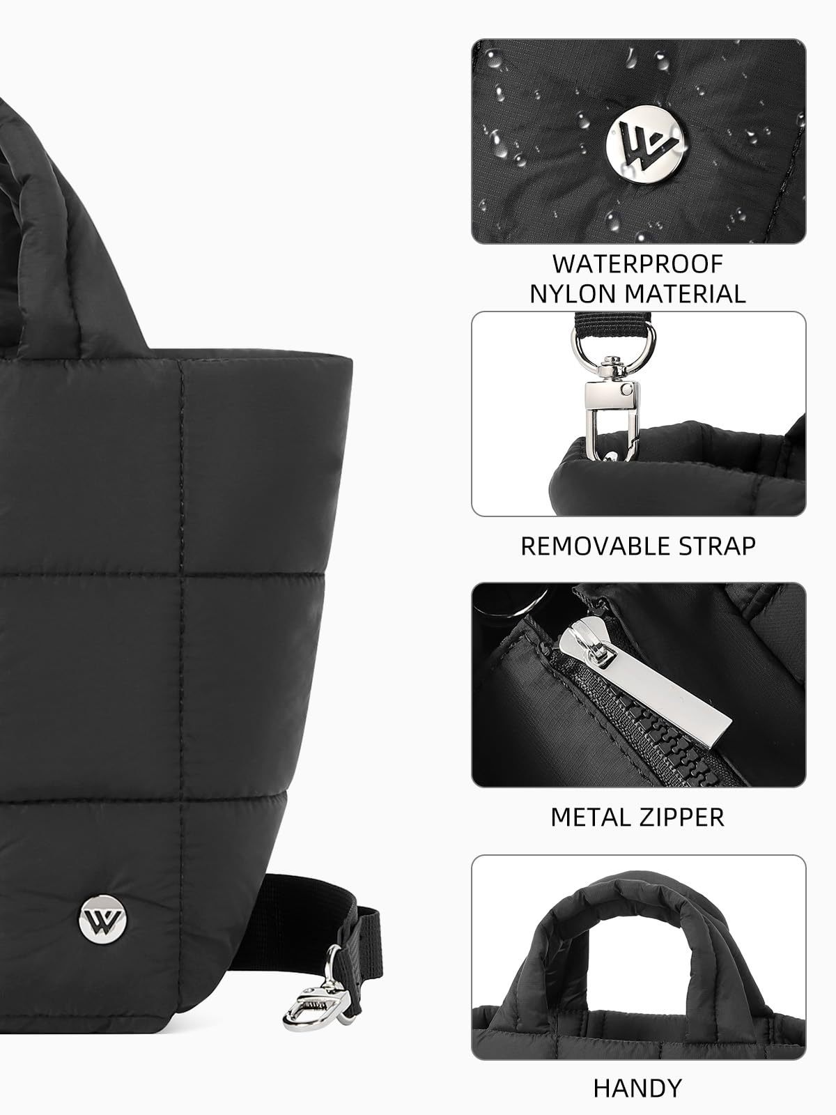 Borsa a tracolla trapuntata da donna per viaggi e sport_voghion.com