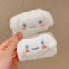 White puppy/2 white wrist straps/ultrasonic interface
