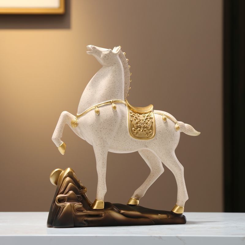 新しい中国風の馬の装飾品、リビングルーム、玄関ホール、ワインキャビネット、書斎、デスクトップ装飾、新築祝い、開店祝いのギフト、馬がすぐに完成します∑|undefined