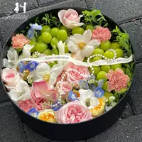 Популярная круглая подарочная коробка для фруктов и цветов в стиле интернет-знаменитостей, подарочная коробка на День святого Валентина в китайском стиле, подарочная коробка для фруктов и цветов в форме сердца
