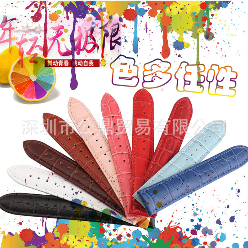 Universal men's and women's watch with a variety of colors spot wholesale first layer cowhide leather strap bracelet accessories Universal men's and women's watch with a variety of colors spot wholesale first layer cowhide leather strap bracelet accessories