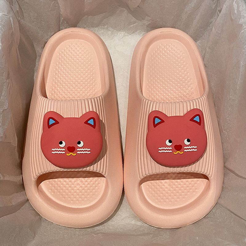 少女心软萌小胖猫学生宿舍拖鞋女生夏季外穿百搭EVA防滑一字拖鞋|undefined