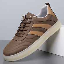 复古德训鞋2025年秋季新款磨砂圆头板鞋系带软底运动休闲鞋男123