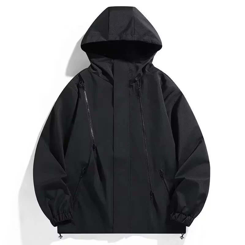 Шапка с молнией и капюшоном, демисезонное trench coat для мужчин и женщин, водостойкая куртка для скалолазания, для любимого/любимой