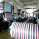 Foshan No.8 Factory Double Elephant Brand Mine Special Color Strip Cloth Composite Woven Cloth Red Blue White Tricolor Sunshade and Rain Cloth