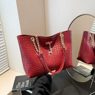 2025 Spring New Solid Color Fashion Korean Style Women's Shoulder Bag Casual Underarm Tote Bag Simple Portable Women's Bag