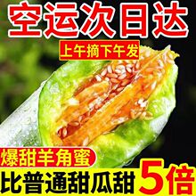 羊角蜜甜瓜当季新鲜头茬孕妇水果香甜一整箱批发价