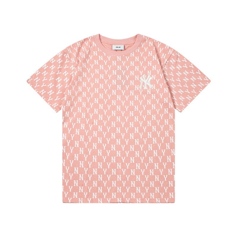 高バージョン MLB Tシャツ 夏新作 レトロ老眼 フルプリント NYレタープリント カジュアル 男女兼用 カップル 半袖|undefined