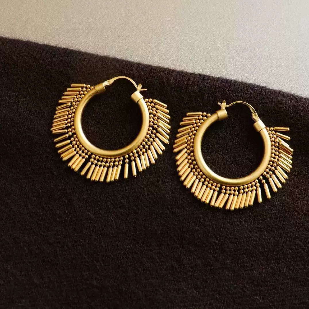 流苏耳环小众设计异域感波西米亚时髦精致ins风气质潮复古