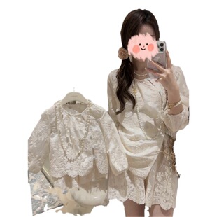 New Chinese Children's Wear Parent-child Women's Wear Retro National Style Embroidered Top Loose Shirt Lined with Three-piece Suit Mother and Women's Wear