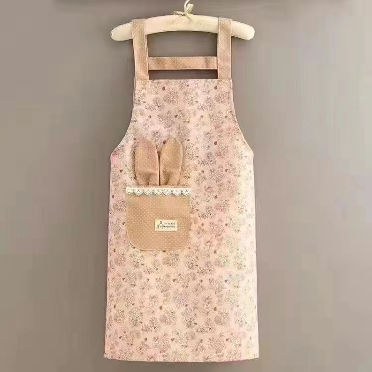 韓国版洋気エプロンキッチン調理家庭用油汚れ防止通勤カバー作業服キャンバス耐摩耗性大人用ウエスト|undefined