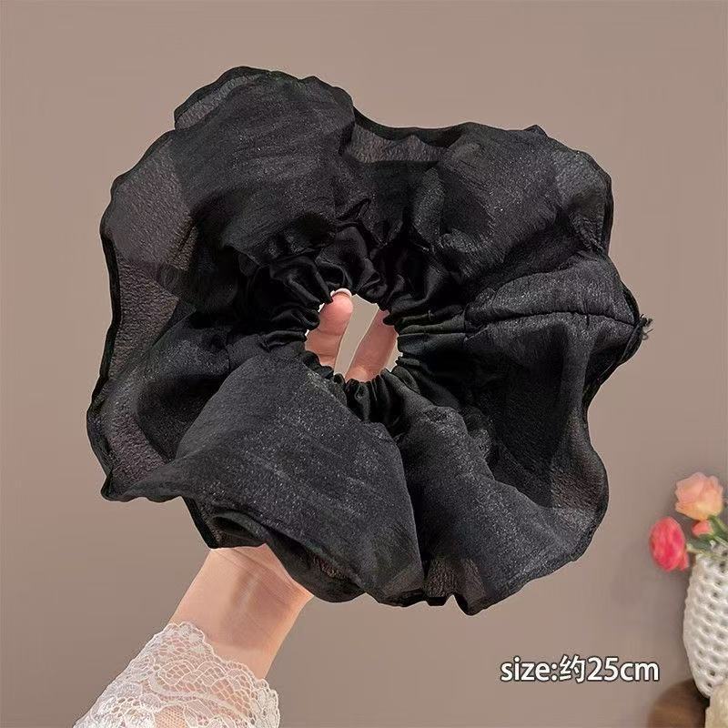 5767 푹신푹신 특대머리끈-블랙 (26cm)