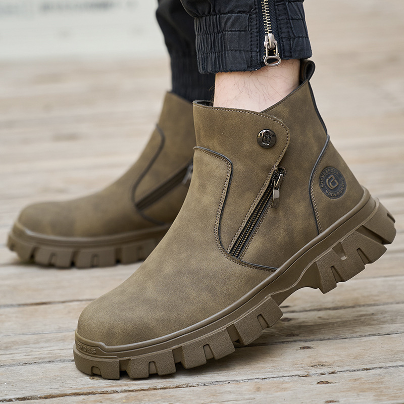 Cross-Border Welder Safety Shoes Are Anti-Smash, Anti-Puncture, Comfortable for Work, Resistant to Sparks, Protective Safety Shoes, and Non-Slip Cross-Border Welder Safety Shoes Are Anti-Smash, Anti-Puncture, Comfortable for Work, Resistant to Sparks, Protective Safety Shoes, and Non-Slip