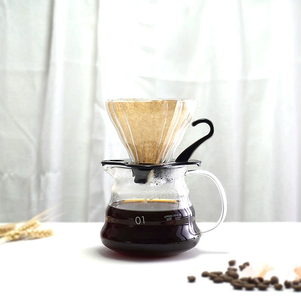 Small filter cup + black coaster + 360 sharing pot