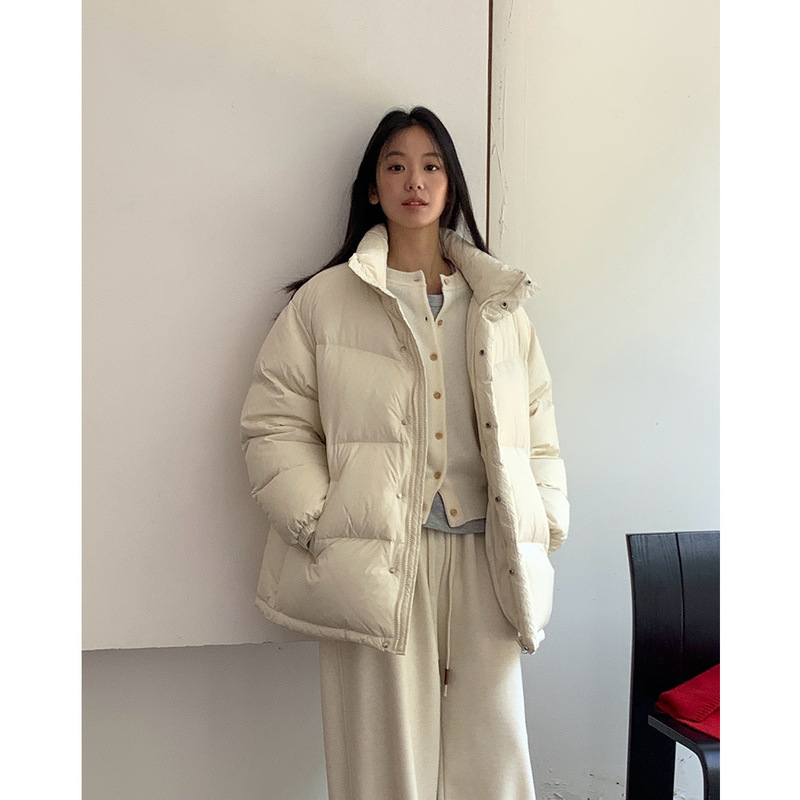 Evertrue90 White Duck down Jacket for Women 2025 Winter Mid-Length Korean Style Loose Coat Trendy 38050 Evertrue90 White Duck down Jacket for Women 2025 Winter Mid-Length Korean Style Loose Coat Trendy 38050