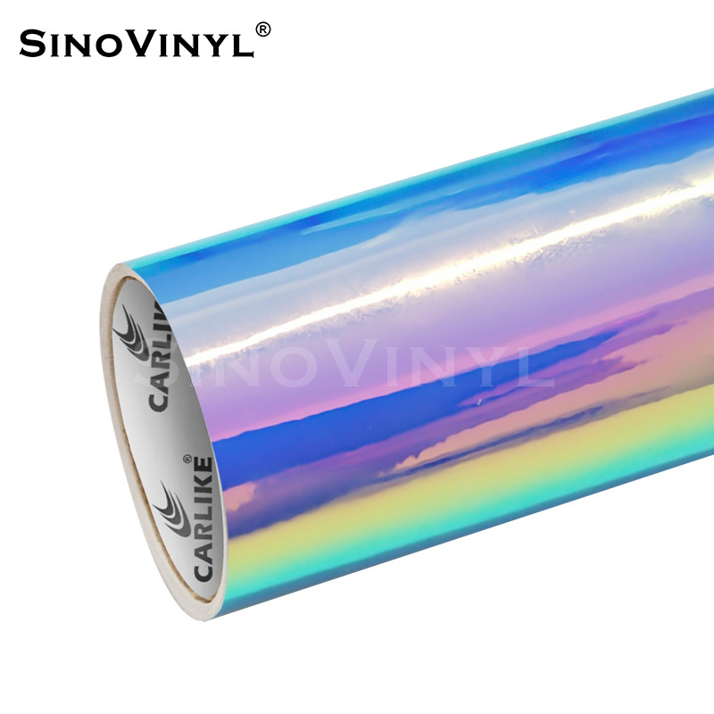Carlake colorido Arco Iris galvanoplastia coche camaleón color cambiante película Cuerpo brillante pegatina modificación película ventas directas