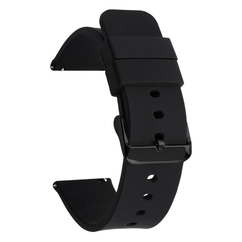 For Samsung s3 c1 smart watch quick release strap 14 16 18 20 22 24mm monochrome silicone strap