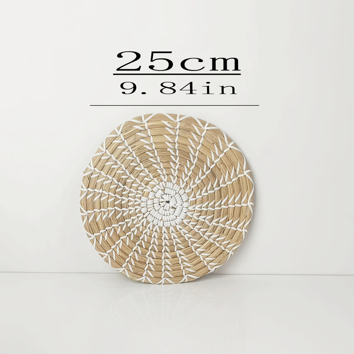 Gran por mayor tejido de paja artesanal tejido de caña personalidad característica de la decoración de pared del dormitorio estilo nórdico