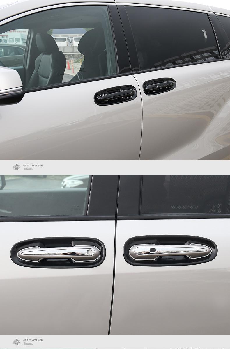 Door Handle Cover Suitable for 22-24 Toyota Sienna, Special Door Handle Carbon Fiber Protective Cover