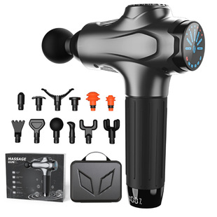 Cross-Border Fascia Gun Massage Gun 12.6V 7-Speed Stretching Speed Lcd Display Artifact
