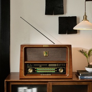 Retro Cd Player Tube Cat's Eye Radio High-Fidelity Hifi Fever Audio All-In-One Bluetooth Speaker