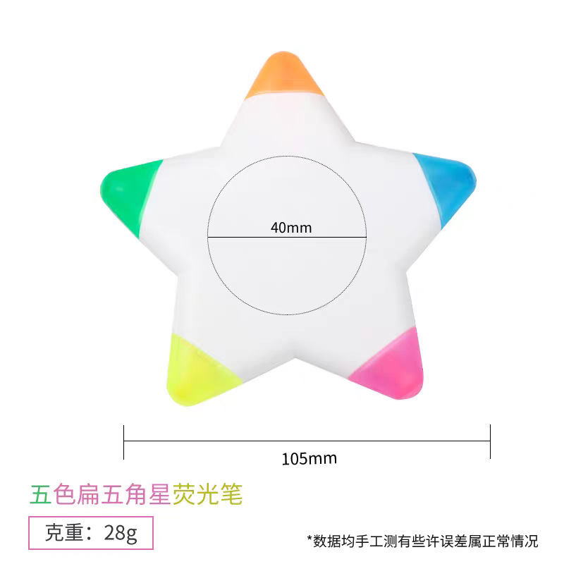 Spot puntero de resaltación puntero de publicidad logotipo de impresión de flores de sol estrella de pentacos dedo modelado puntero de resaltación de 5 colores mayorista