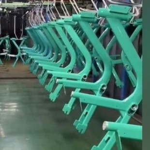 Source Manufacturer Customized Fully Automatic High-Efficiency Bicycle Frame Spray Painting Assembly Line | Aluminum Profile Electrostatic Spray Coating