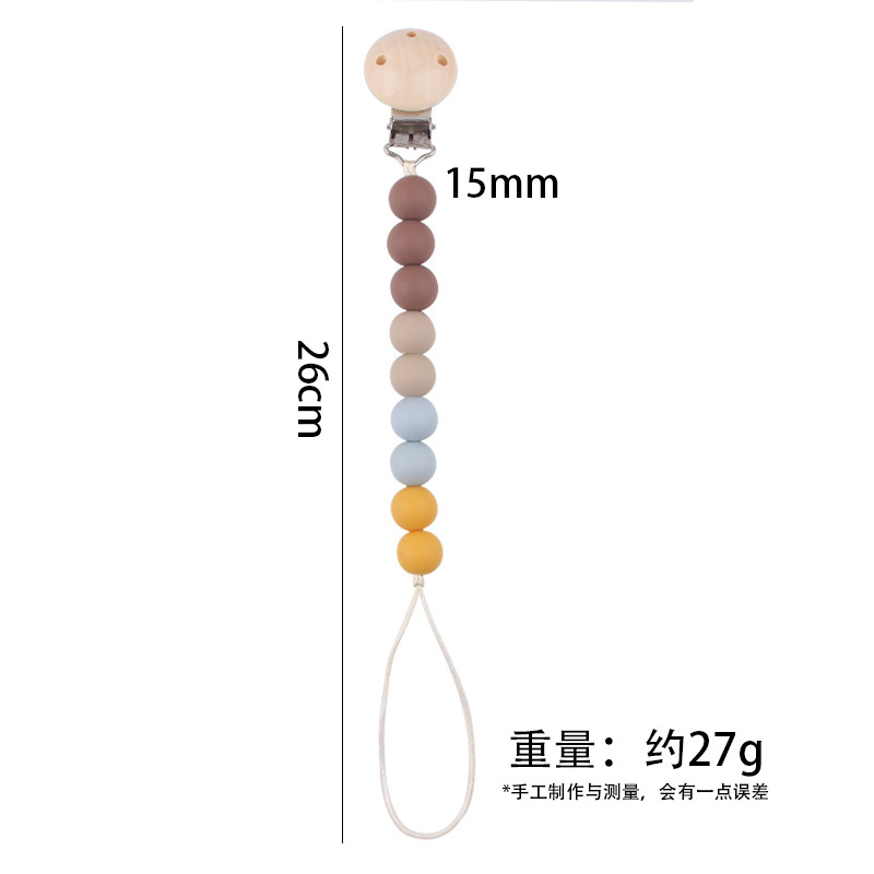 Productos para bebés y niños pequeños grano chupeta clips para calmar bebés mordiendo silicona mordiendo pegamento molar chupeta cadena anti-caída cadena nueva