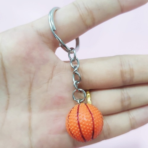 2CM Tennis Ball Keychain Hook Casual Tennis Key Ring Gift Fashion Badminton Key Ring Craft