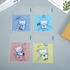 韓国のかわいいお菓子の自封袋の少女の心の熊のビスケットのキャンディーの小さいサイズのマスクは包装袋のキャンディーを収納します。