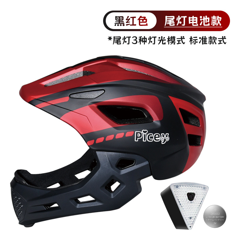 Casco de bicicleta de equilibrio para niños, casco completo, patinaje, sombrero, equipo de montaje, protector, cascos para niños y niñas