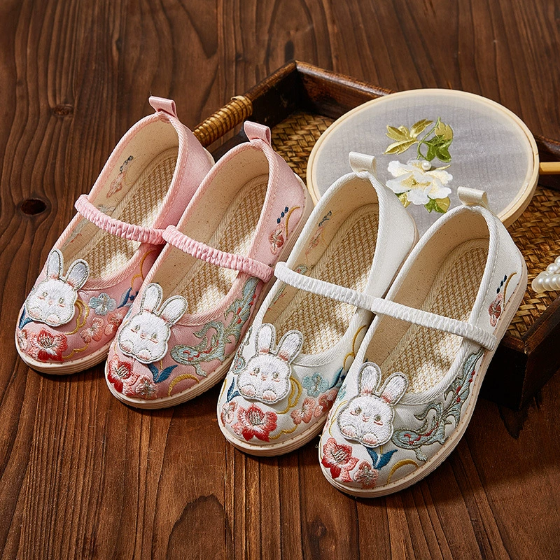 Детская вышитая обувь для девочек, обувь ханьфу, античный китайский стиль, старая Пекинская Тканевая обувь, живописное место, специальная обувь, поколение волос