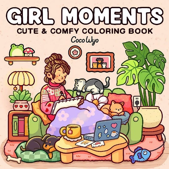 Раскраска (CocoWyo) Spooky Cutie — взрослая и подростковая граффити-иллюстрационная книга, различные цвета обложки