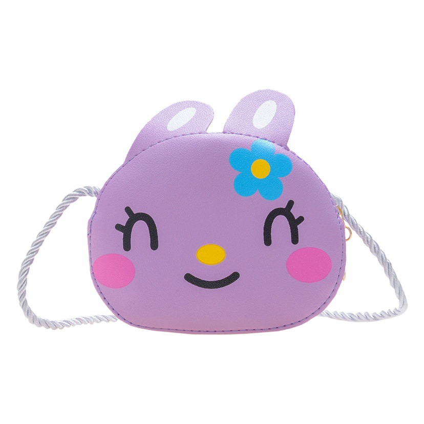 Bags Children's Shoulder Crossbody Bag Going Out Cartoon Rabbit Burden-Reducing Girls Cute Casual Mini Lightweight Coin Purse